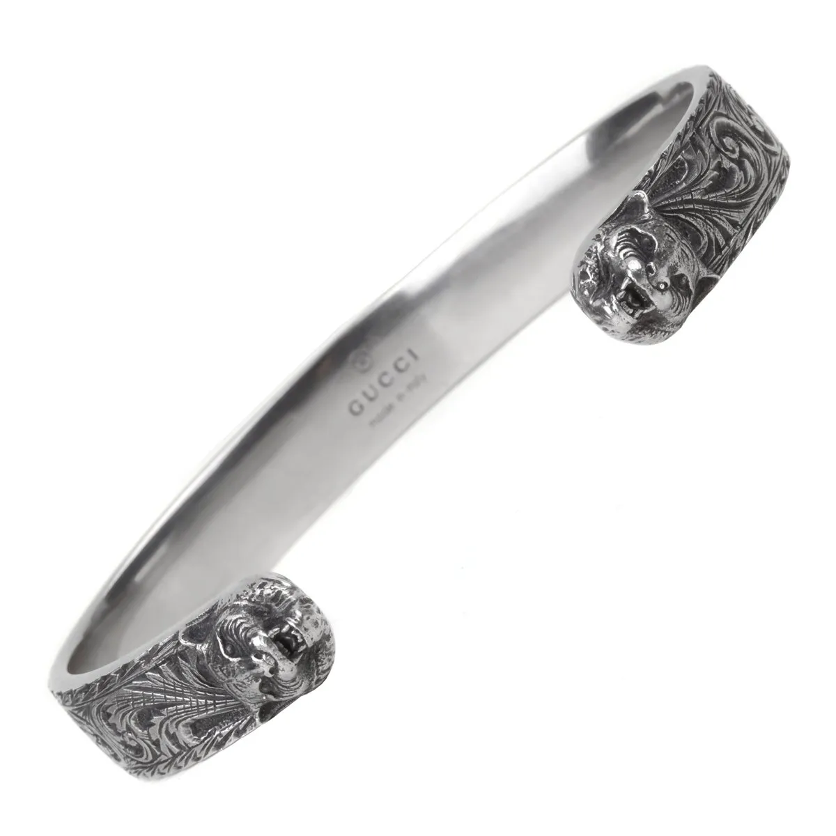 Gucci Cat Silver Cuff Bracelet