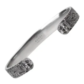 Gucci Cat Silver Cuff Bracelet