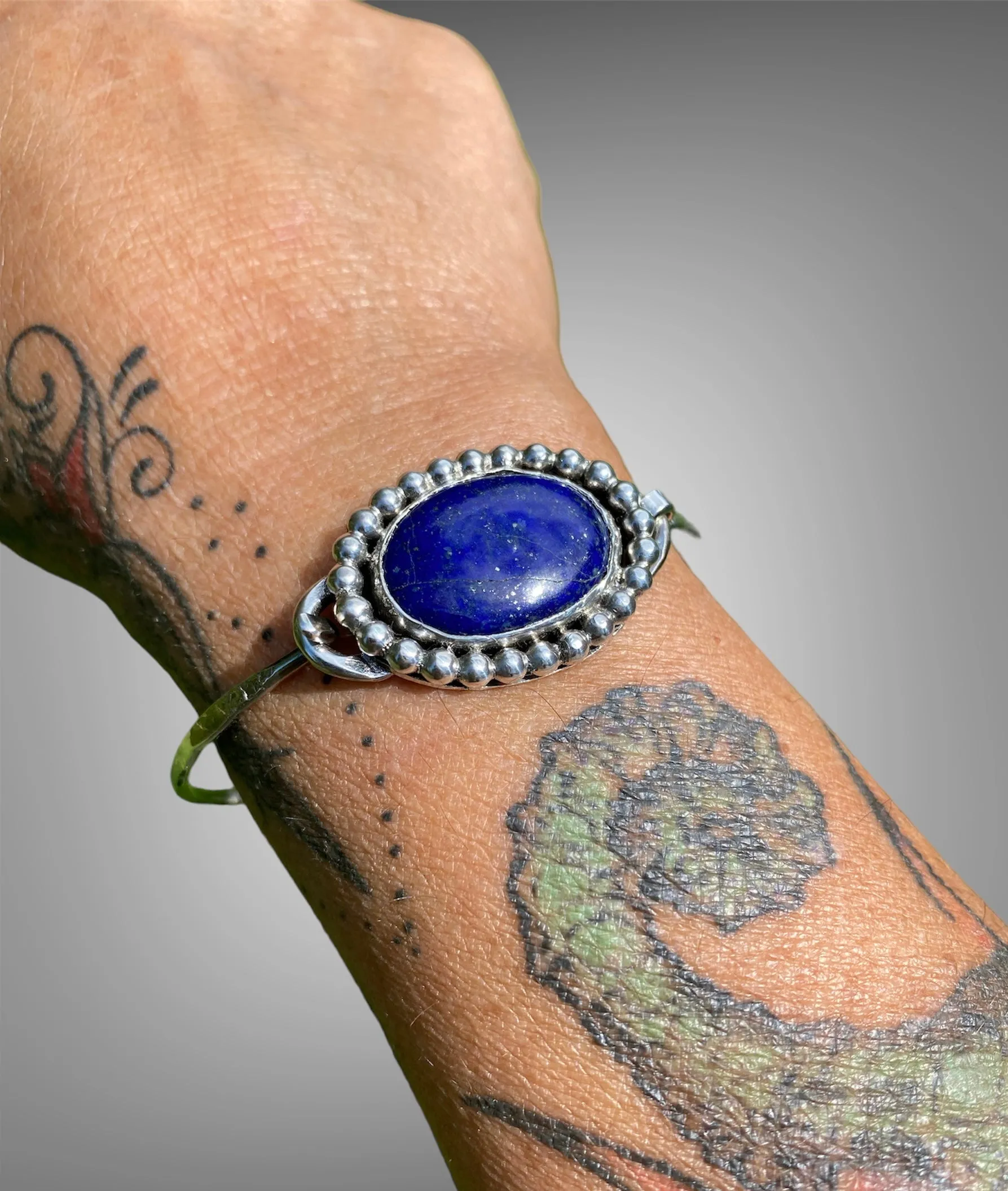 Handmade Lapis Lazuli Tension Cuff