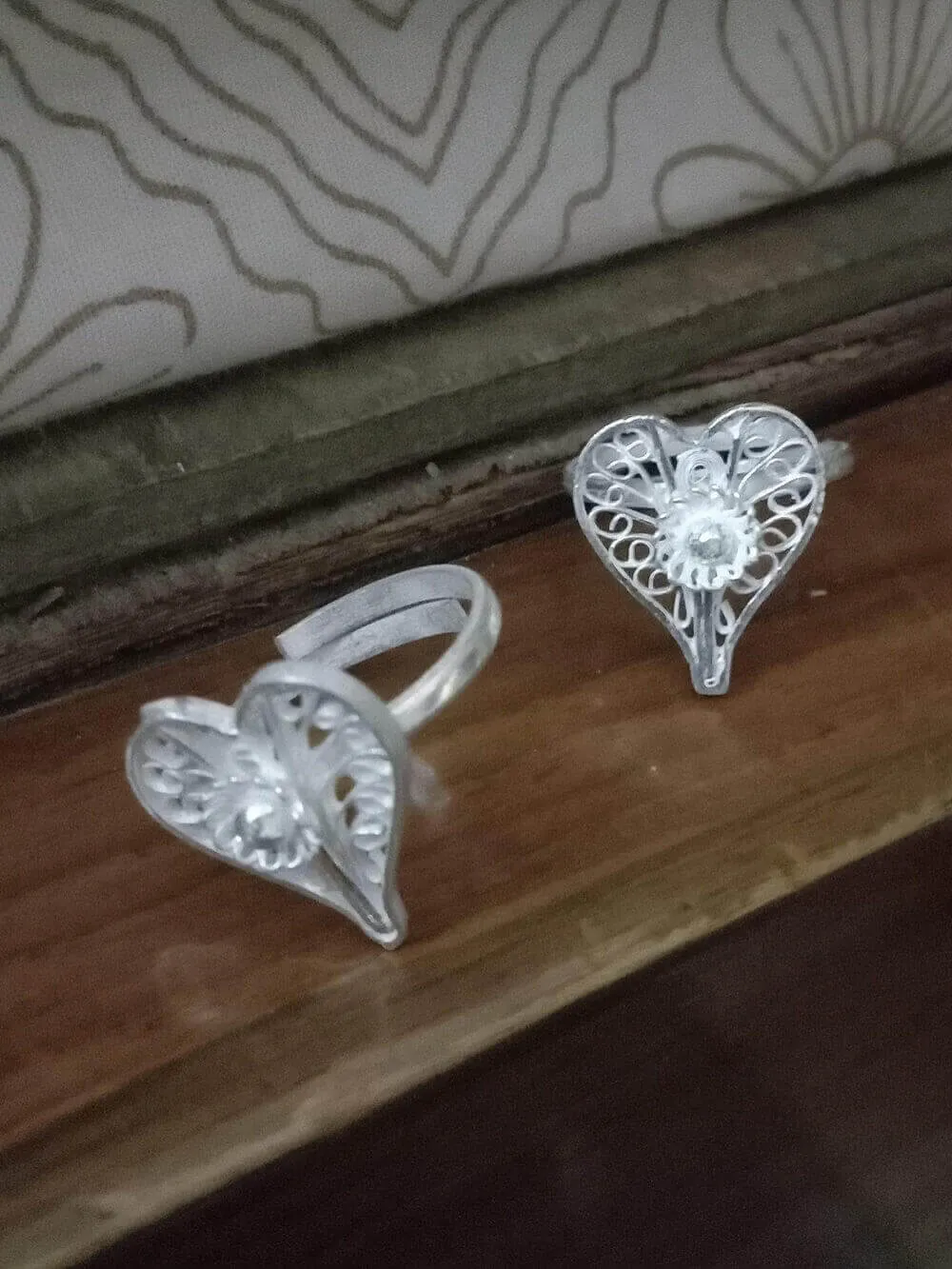Heart Toe Rings