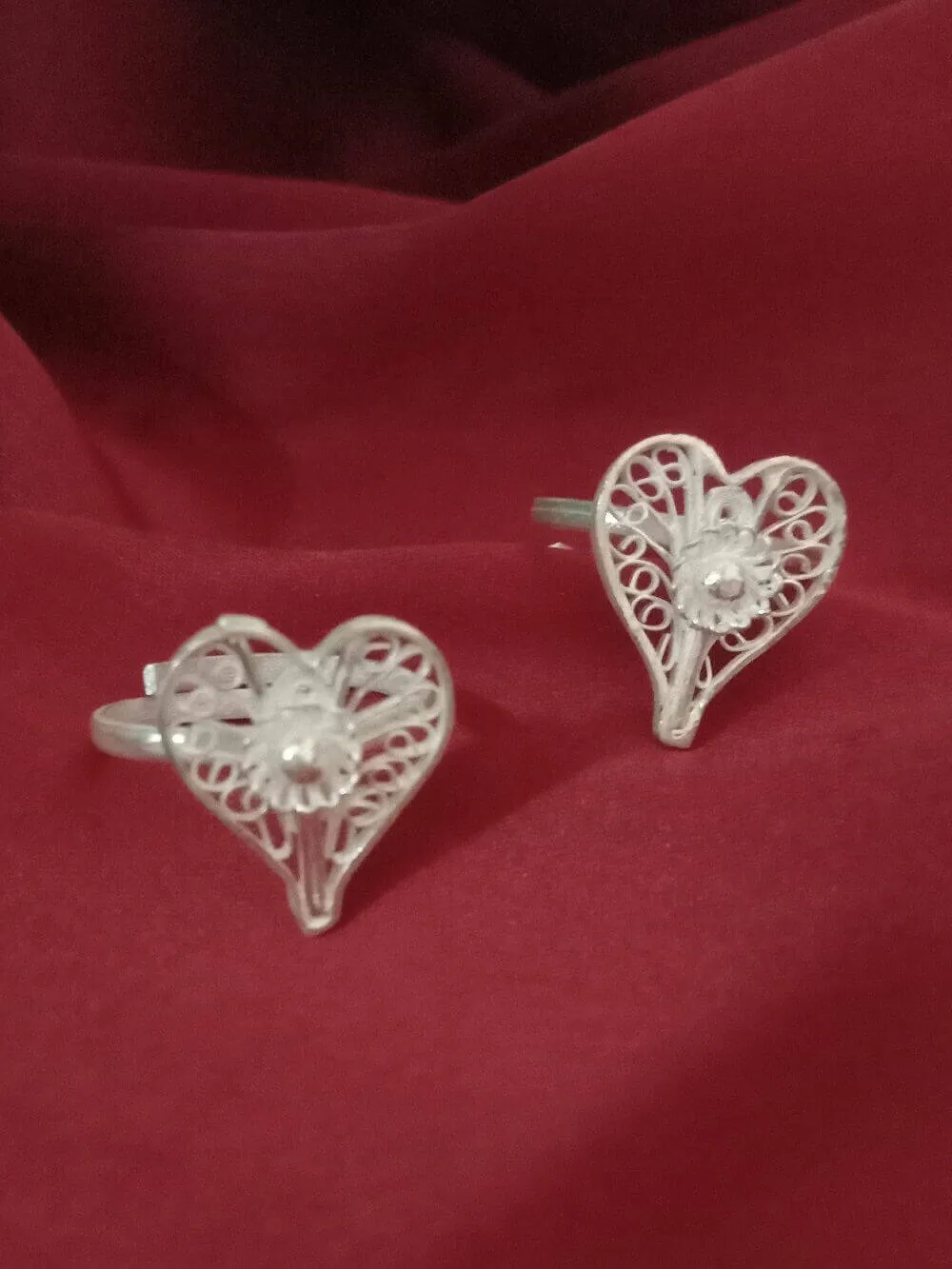 Heart Toe Rings