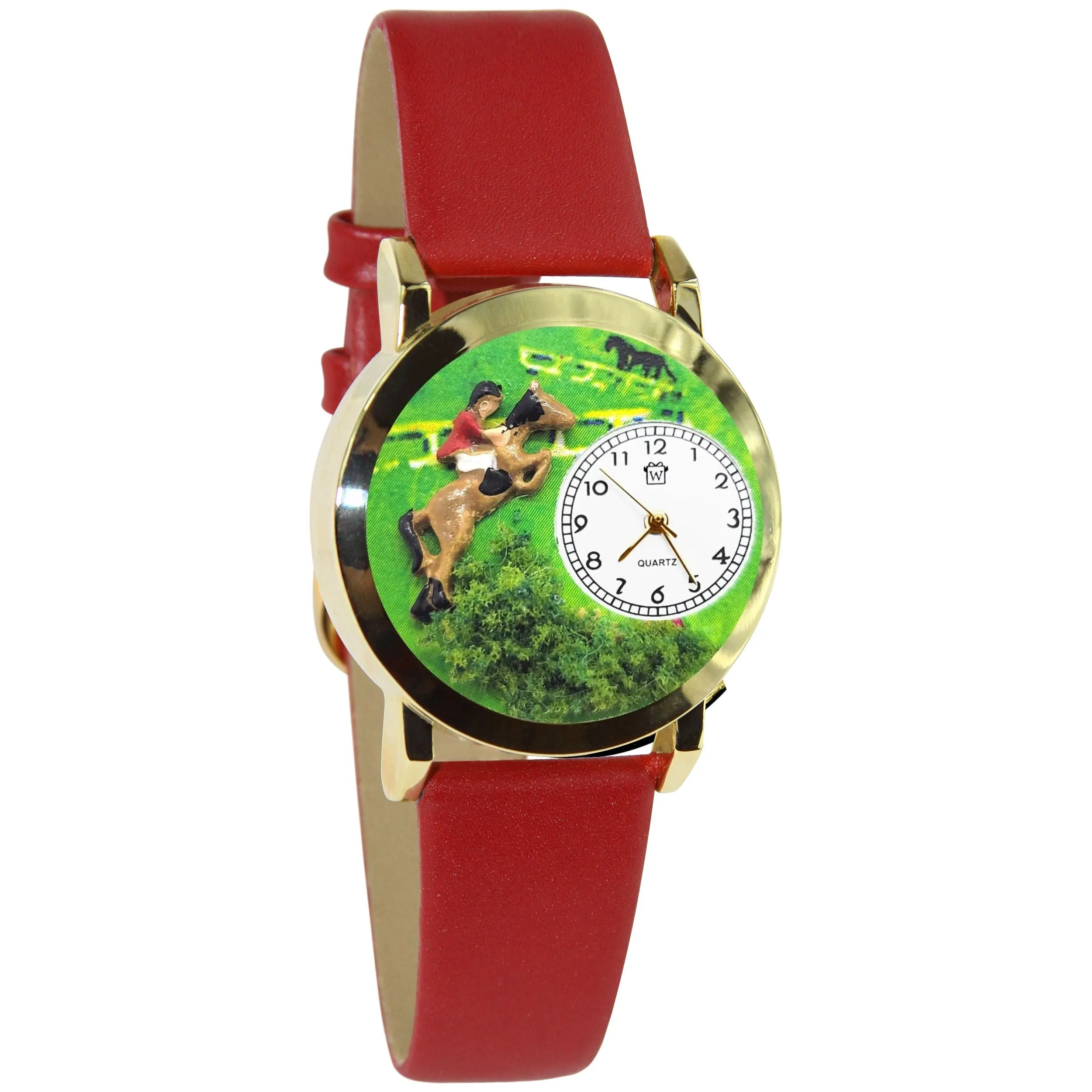 Horse Jumping Competition Equestrian 3D Watch Small Style