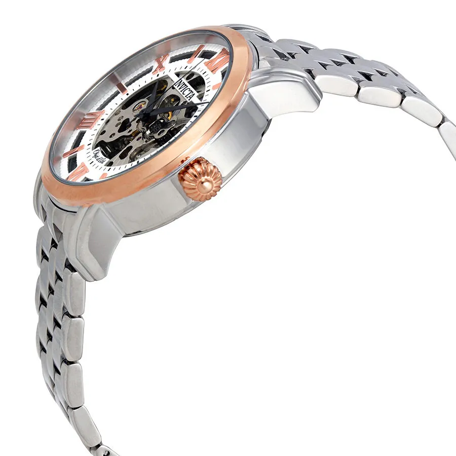 Invicta Objet D Art Automatic Silver Skeleton Dial Men's Watch 22628