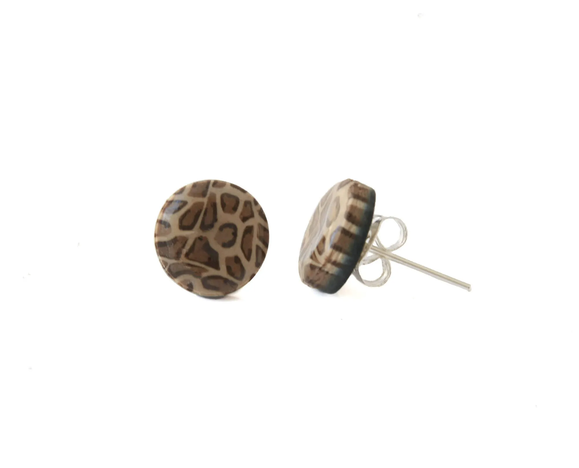 Leopard Print Stud Earrings for Women | Mix & Match