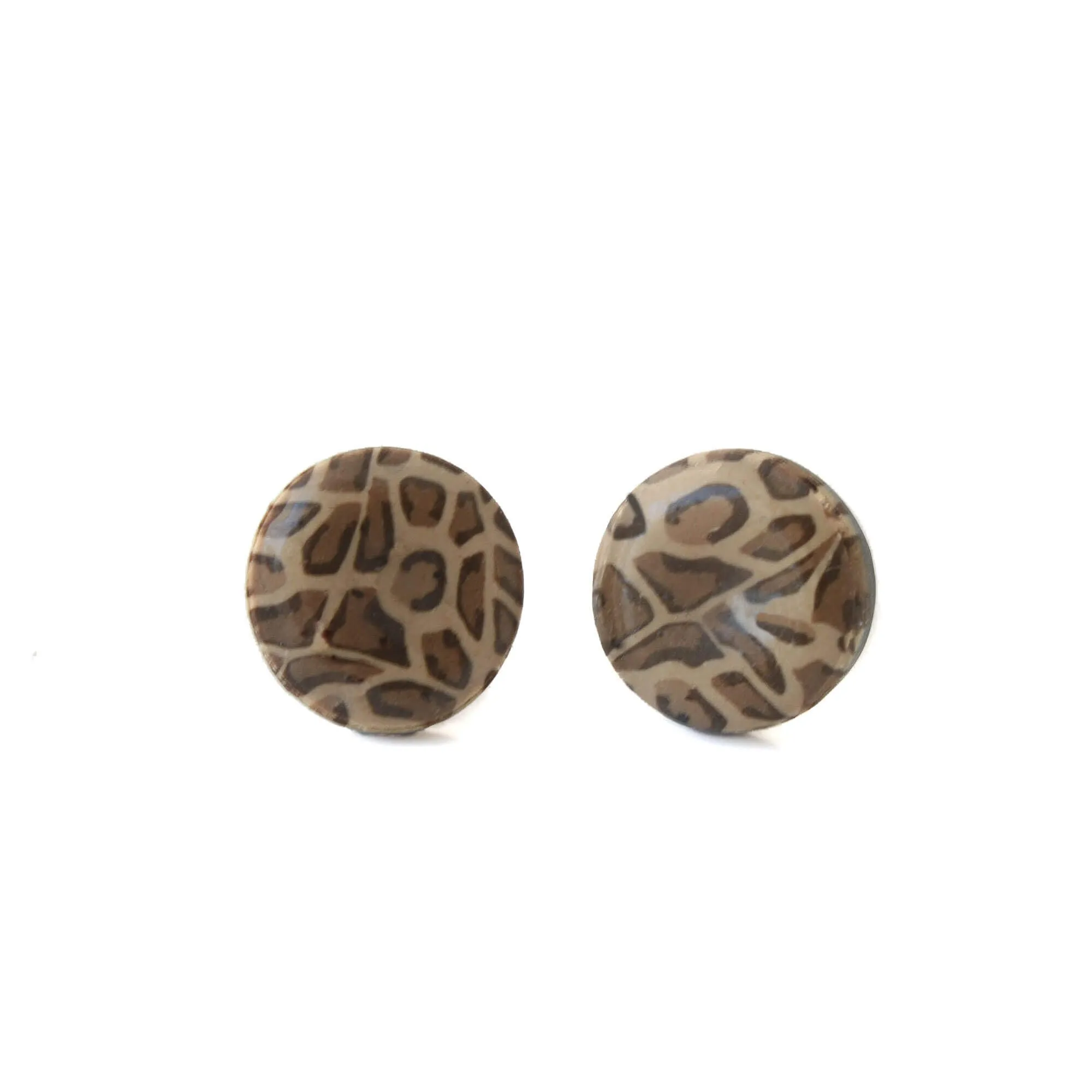 Leopard Print Stud Earrings for Women | Mix & Match