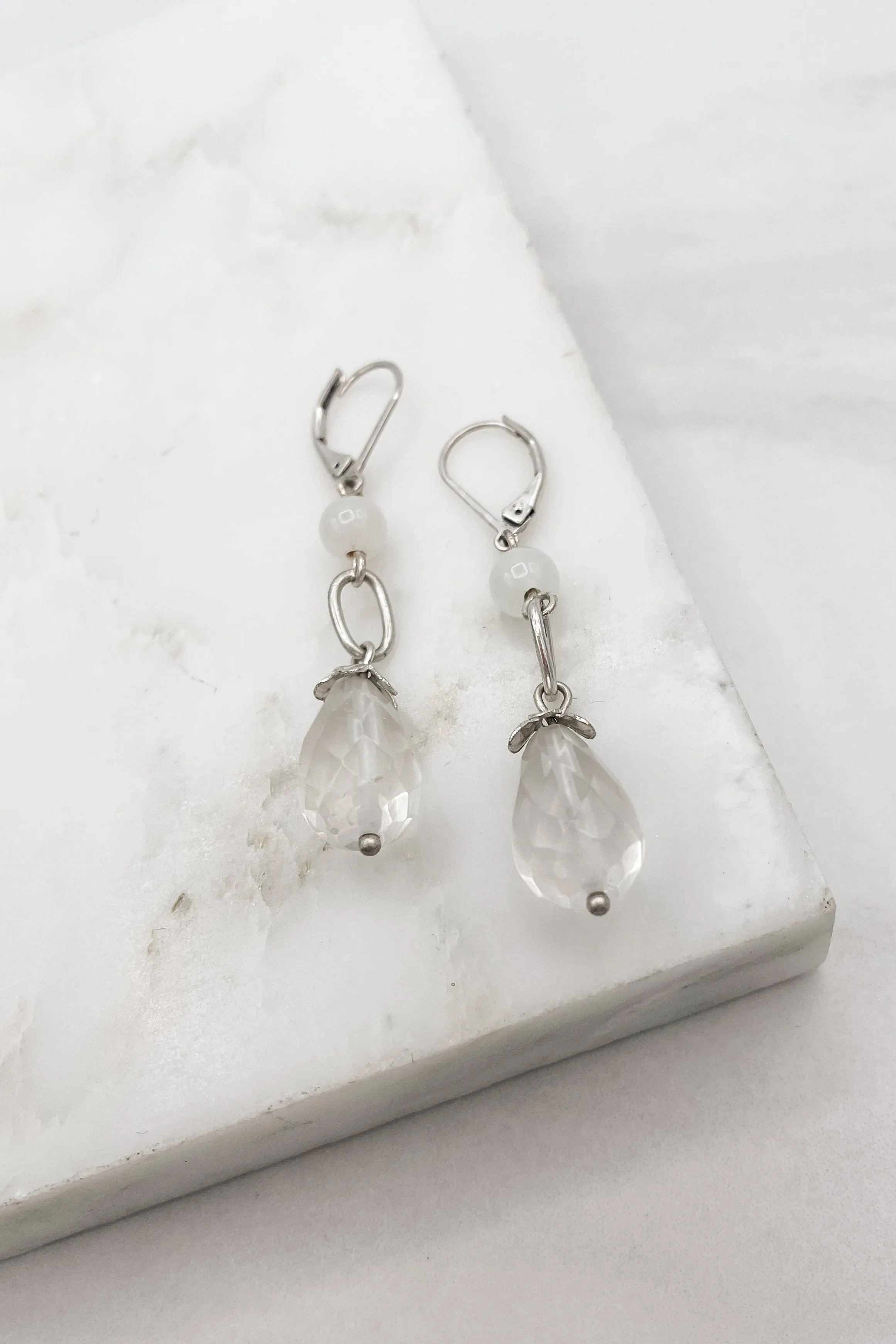 Lucille Beaded Earrings Lever Back Earrings