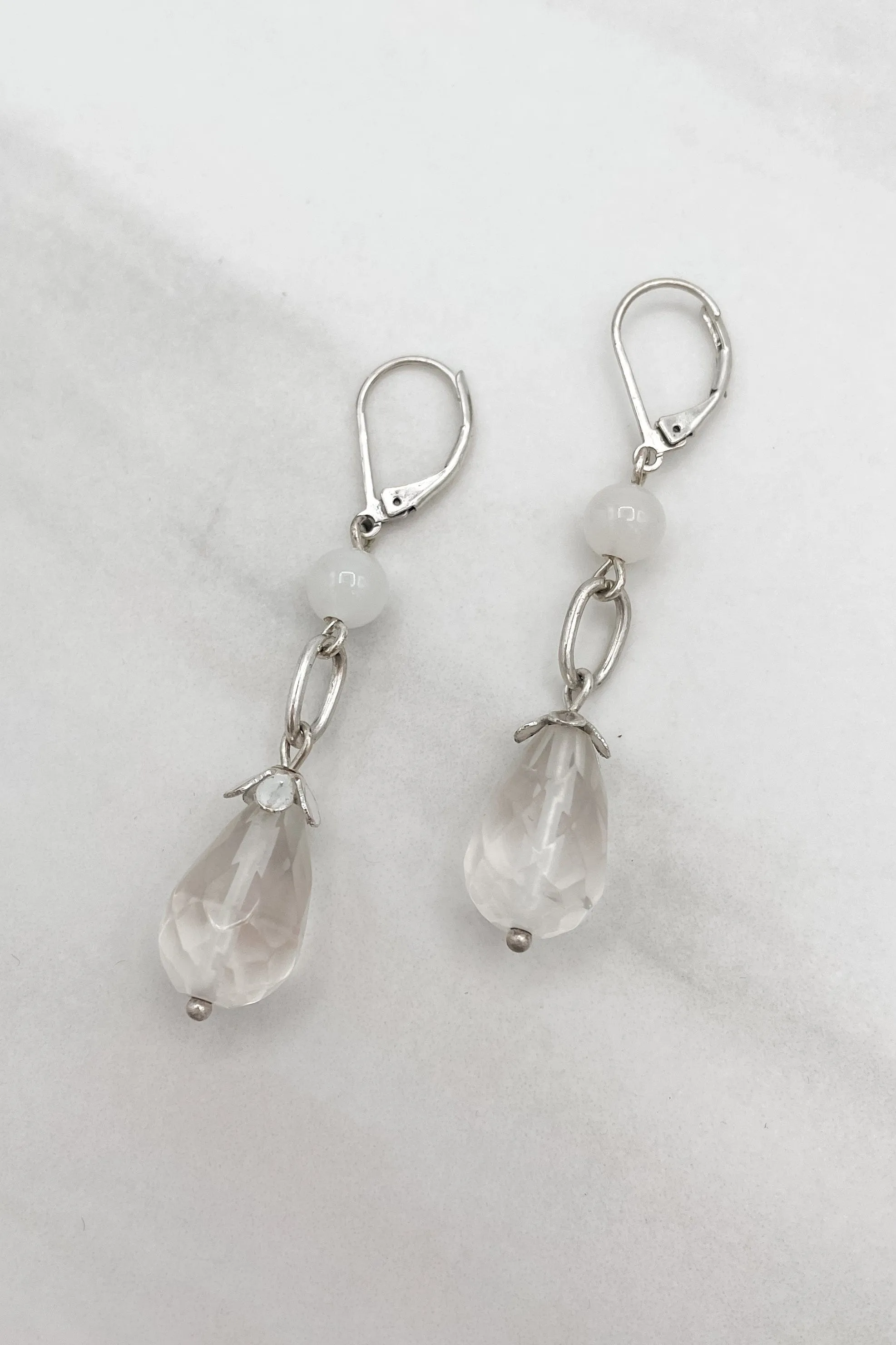 Lucille Beaded Earrings Lever Back Earrings