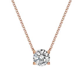 Luna solitaire necklace 0.5ct