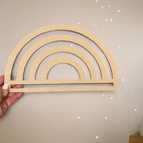 Macrame Rainbow Frame | 30cm x 16cm | 5mm thick