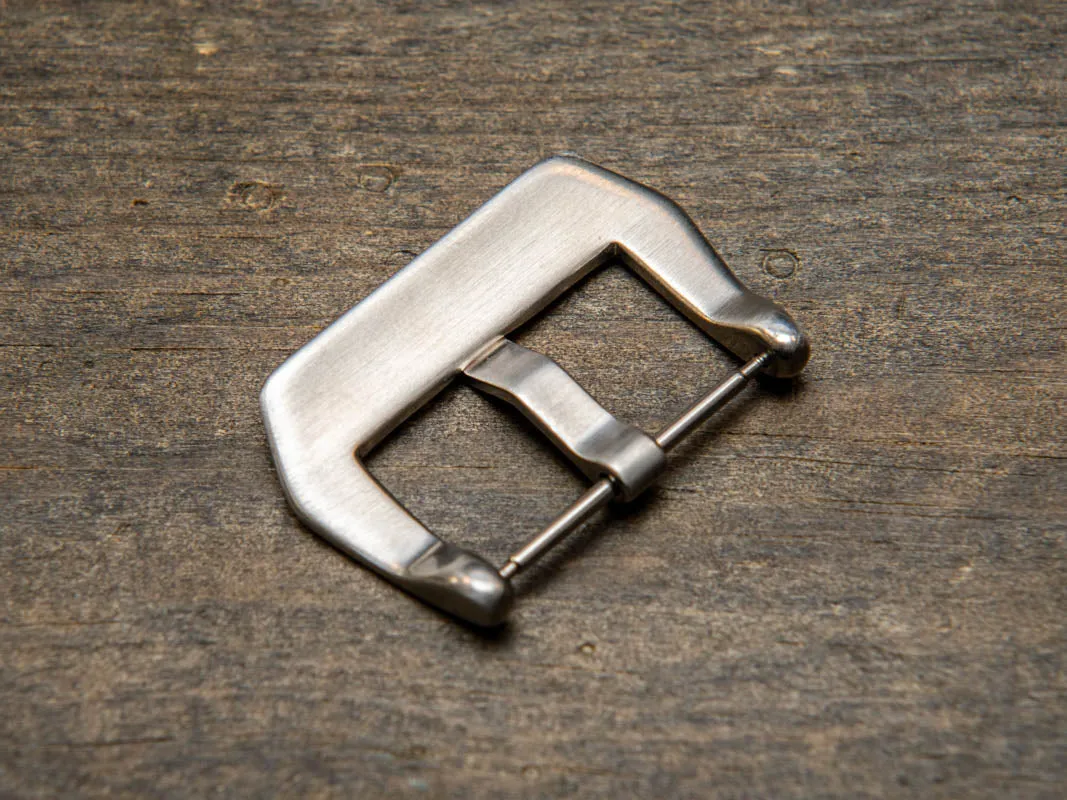 Matte/ Brushed stainless steel "Panerai style" buckle