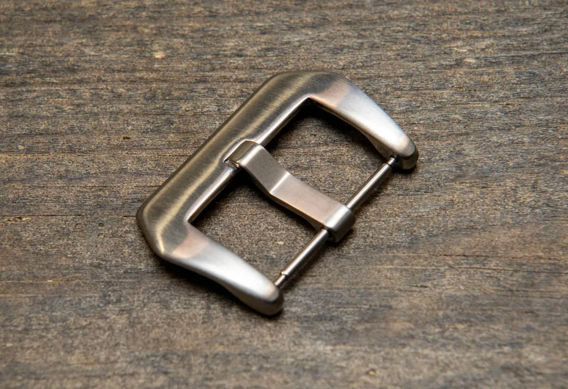 Matte/ Brushed stainless steel "Panerai style" buckle