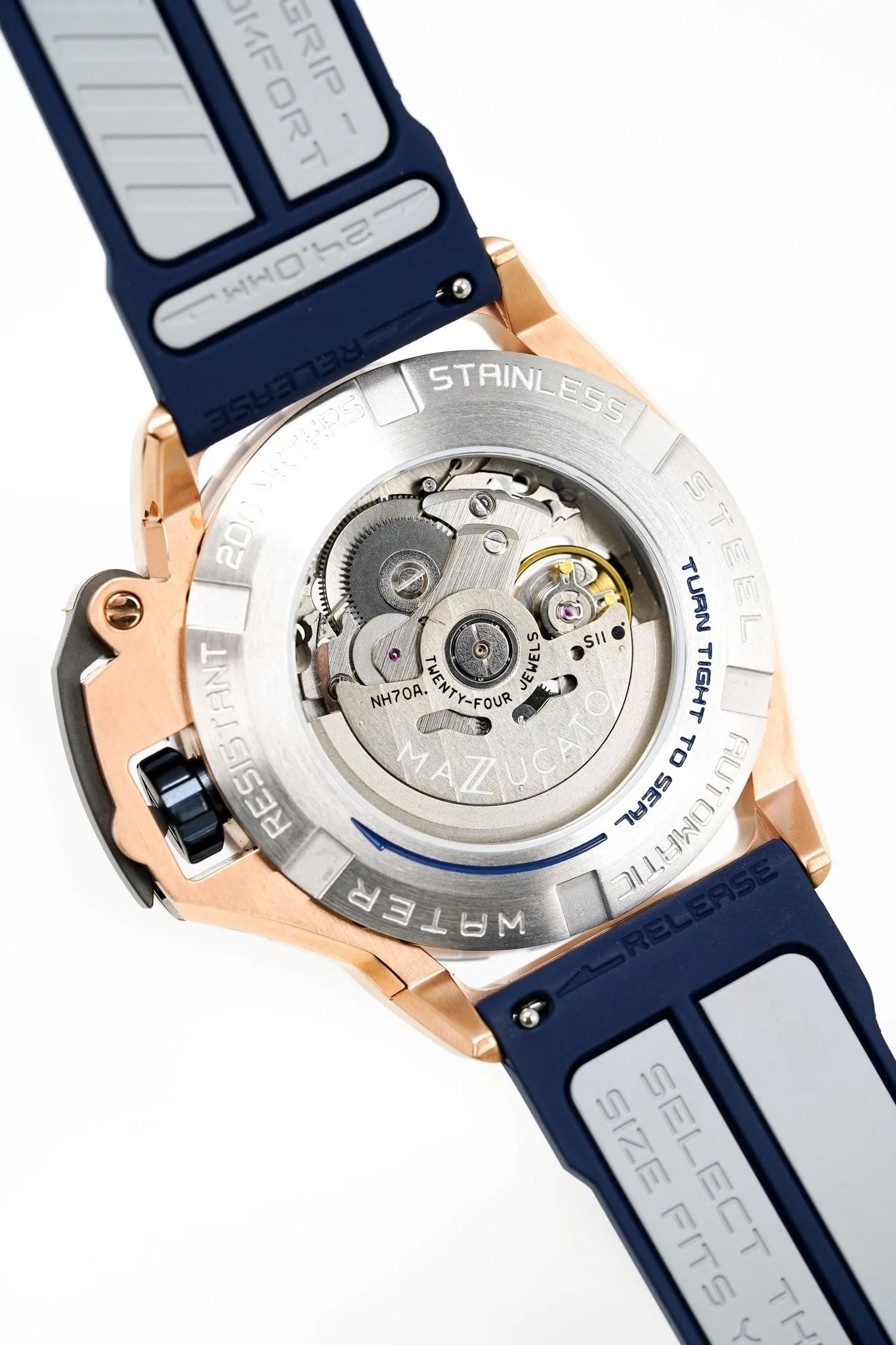 Mazzucato RIM SUB Men's Automatic Watch Blue SK2-RG