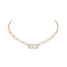 Messika 18K Yellow Gold Diamond My Move Necklace