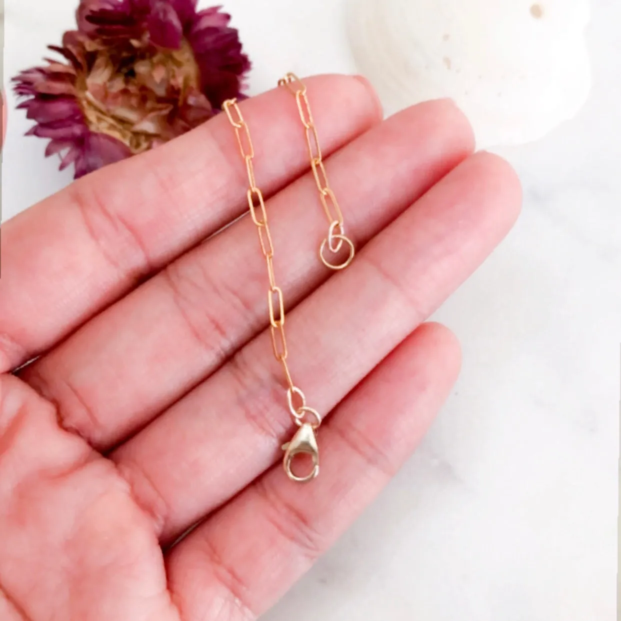 Mila Gold Anklet •  14k Gold Filled