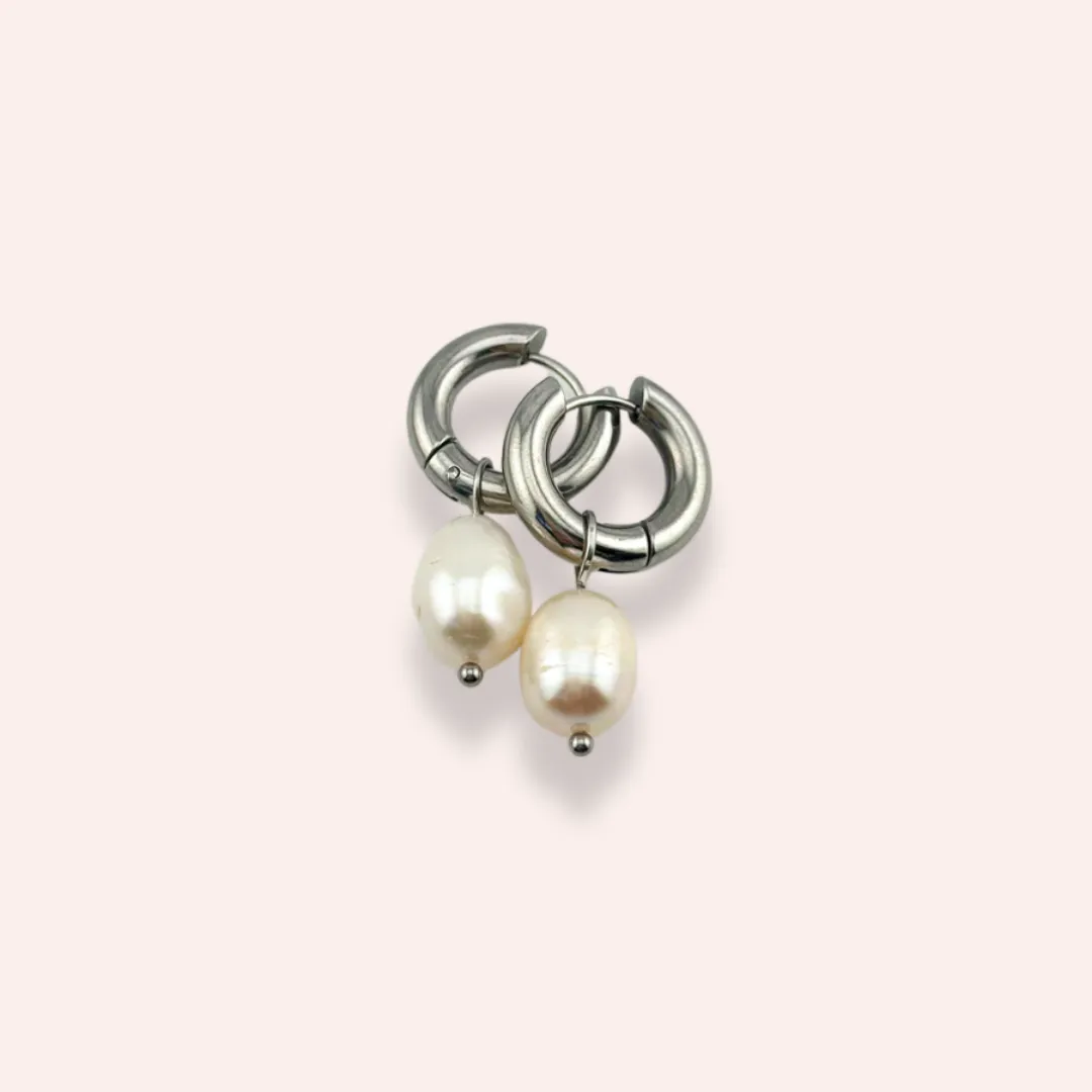 Mini Chunk Pearl silver