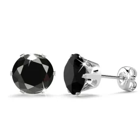 Nabeeyla Black Stud Earrings|7mm