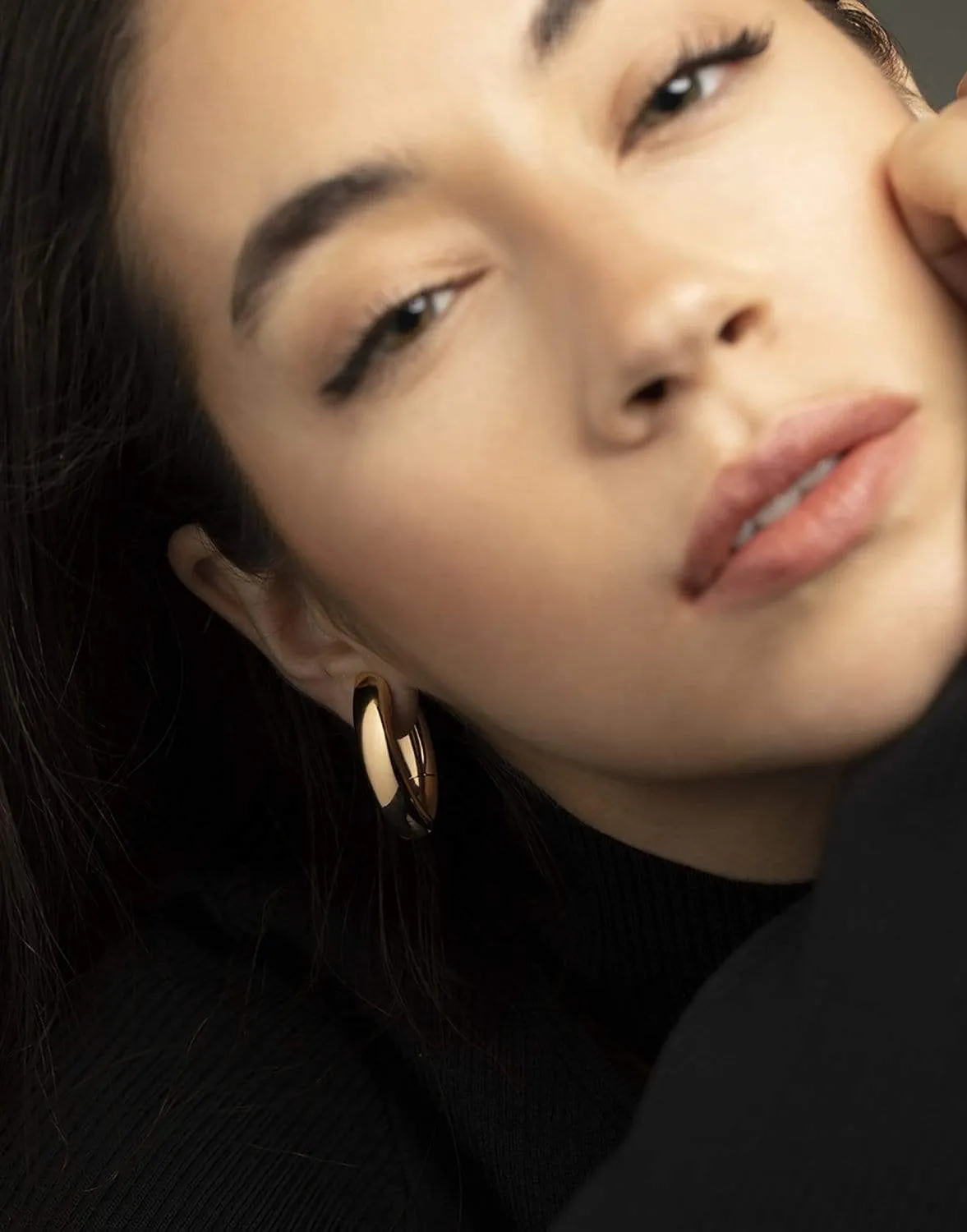 Navette Hoop Earrings