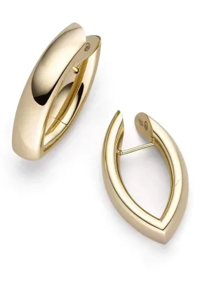 Navette Hoop Earrings