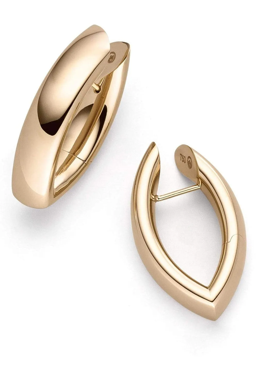 Navette Hoop Earrings