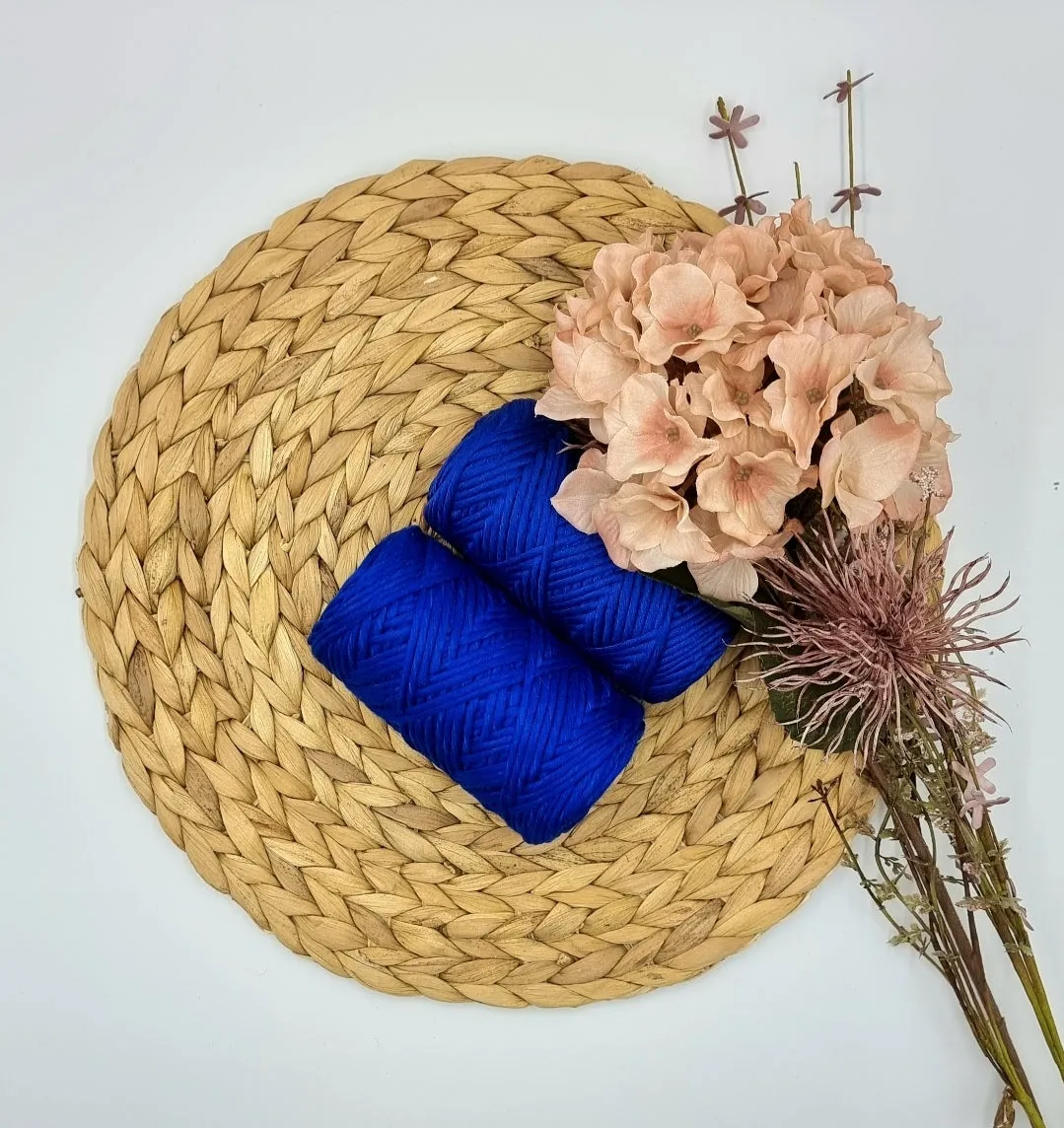 NAVY - 3MM  Single Strand Luxe Cotton String