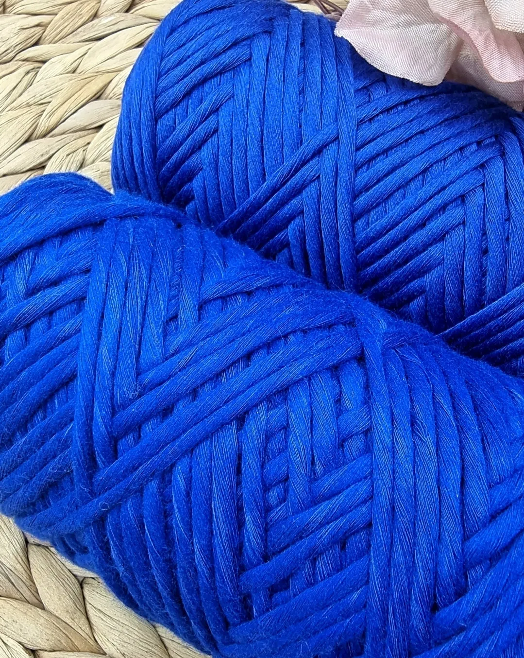 NAVY - 3MM  Single Strand Luxe Cotton String