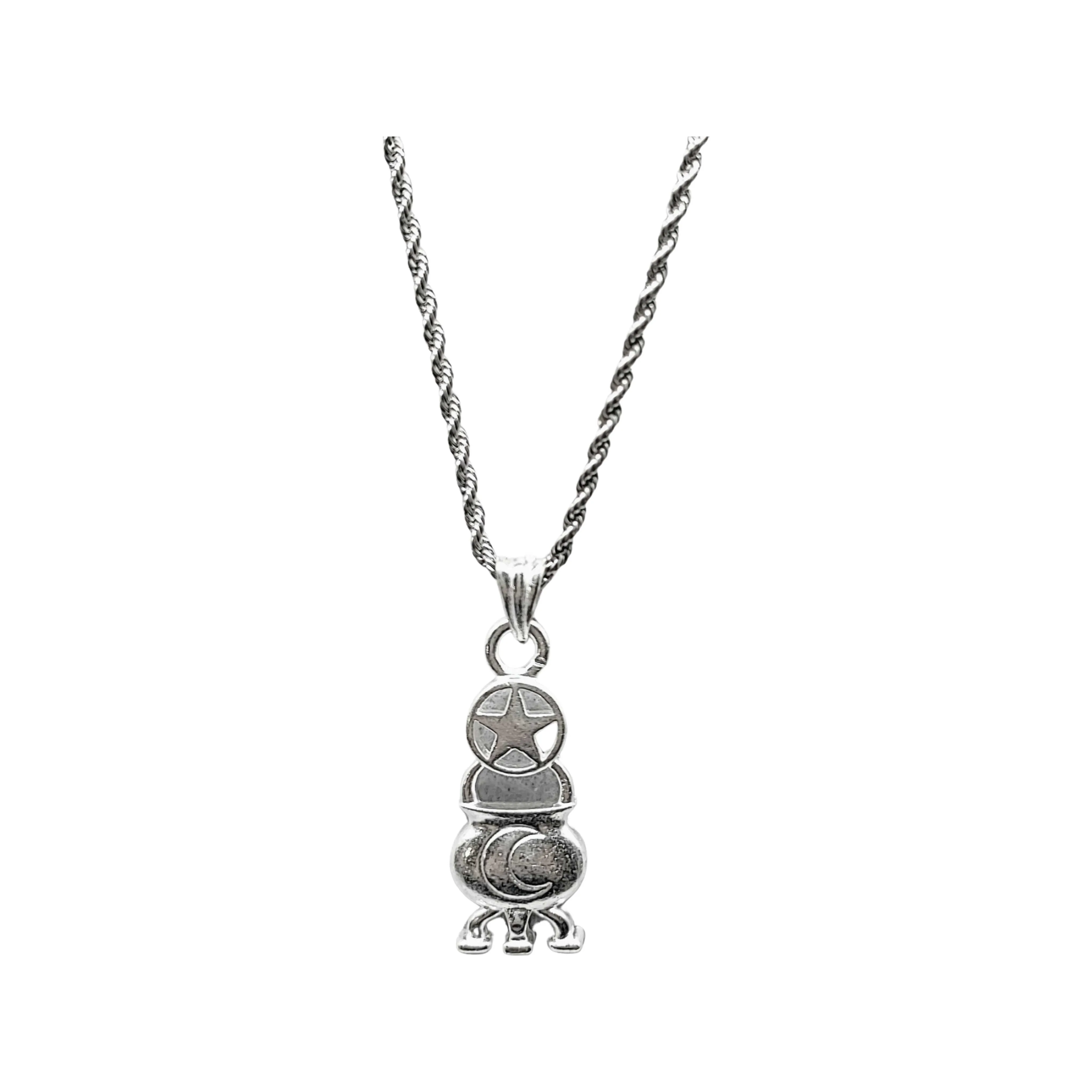 Necklace -Witches Cauldron -Silver