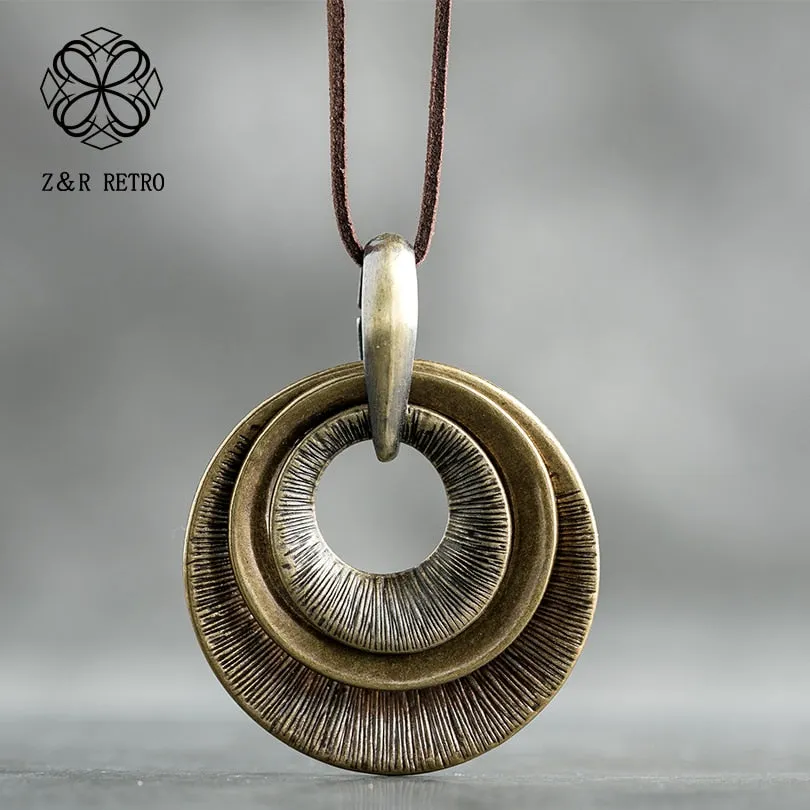 New Arrival Zinc Alloy Pendant with Long Rope Necklace Jewelry 2019