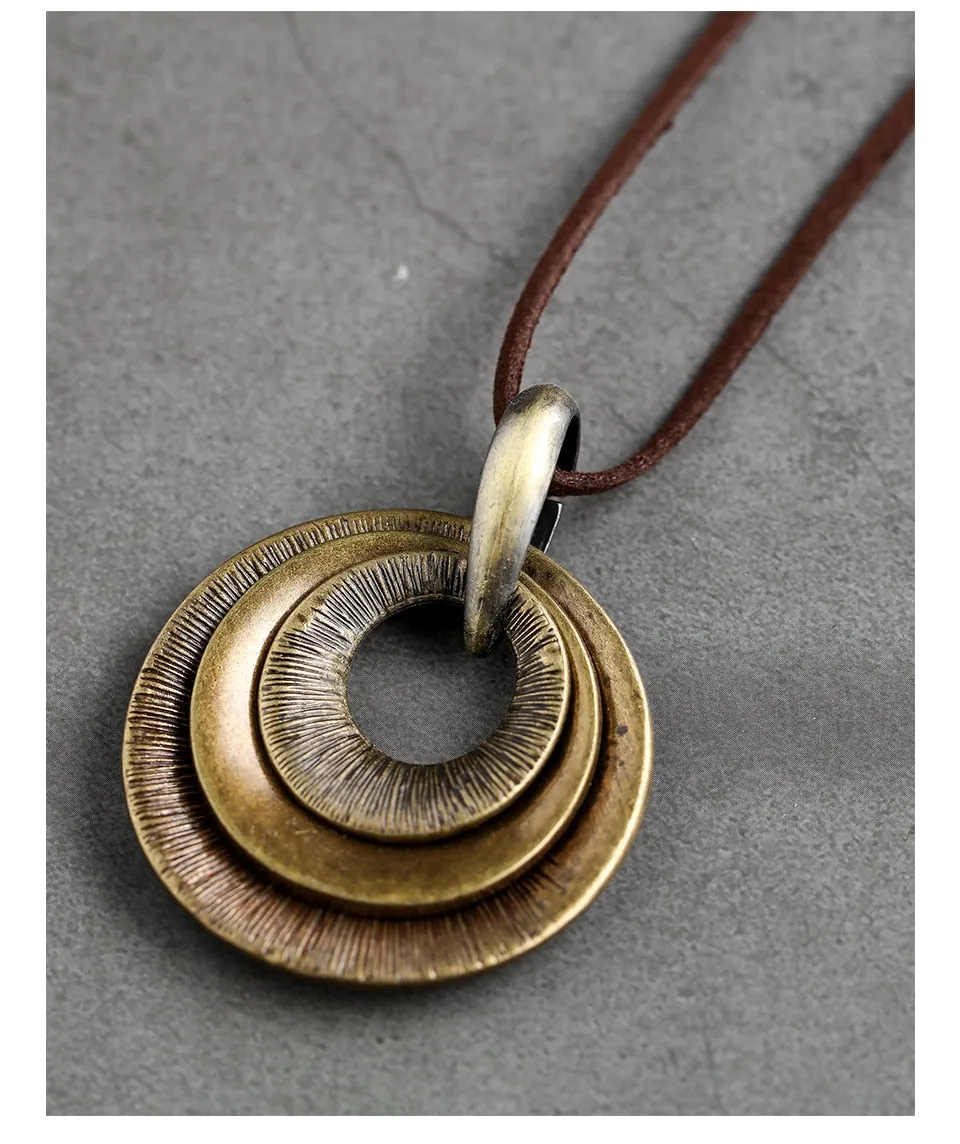 New Arrival Zinc Alloy Pendant with Long Rope Necklace Jewelry 2019