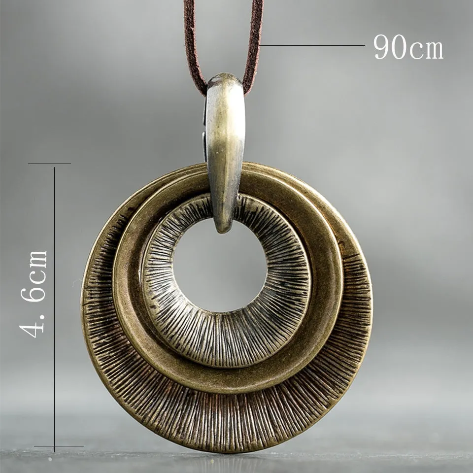 New Arrival Zinc Alloy Pendant with Long Rope Necklace Jewelry 2019