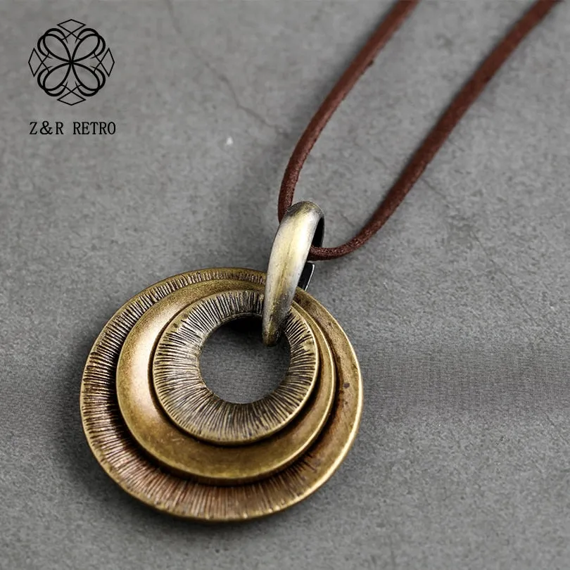 New Arrival Zinc Alloy Pendant with Long Rope Necklace Jewelry 2019