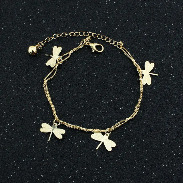 New Arrived temperament Double Layer Anklets