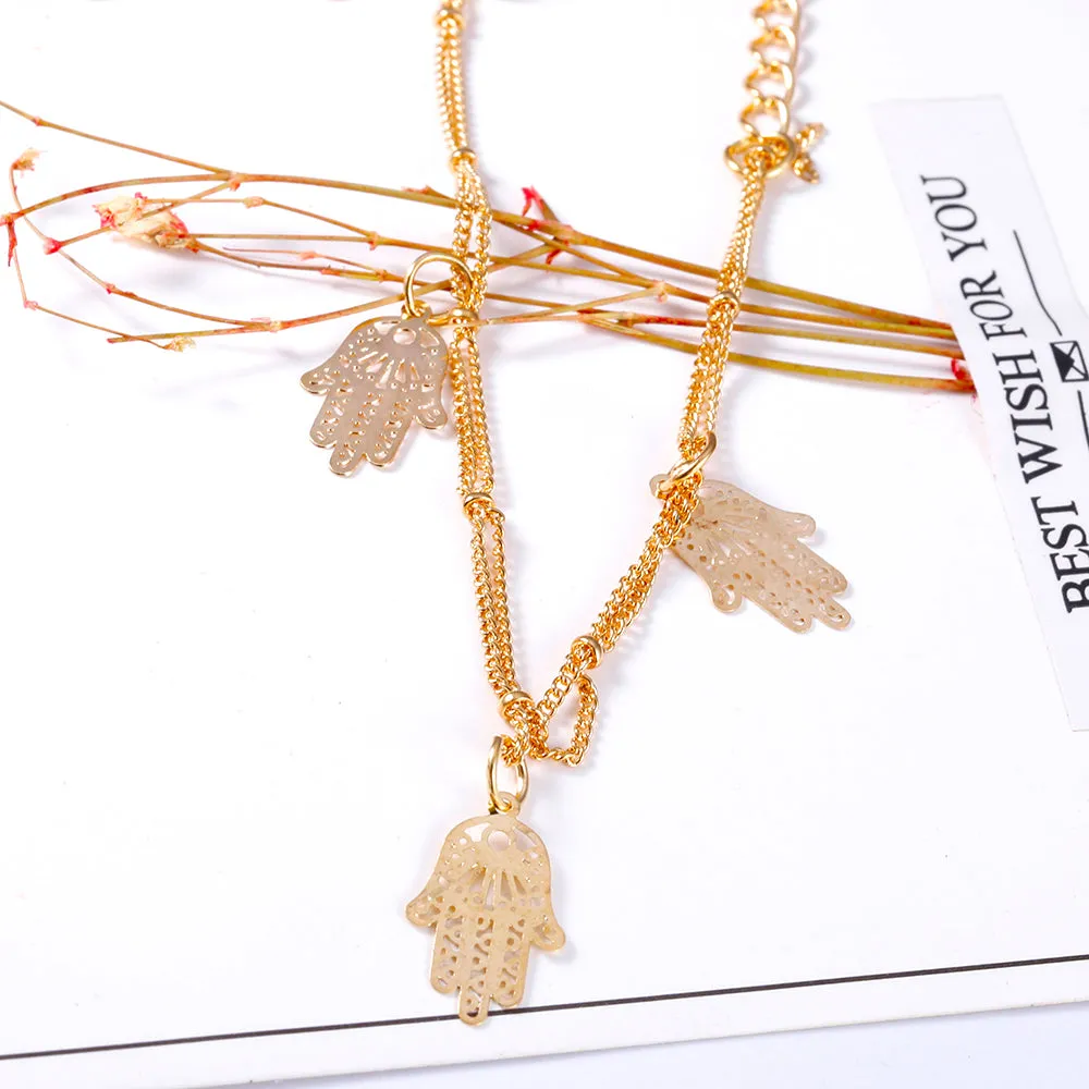 New Arrived temperament Double Layer Anklets