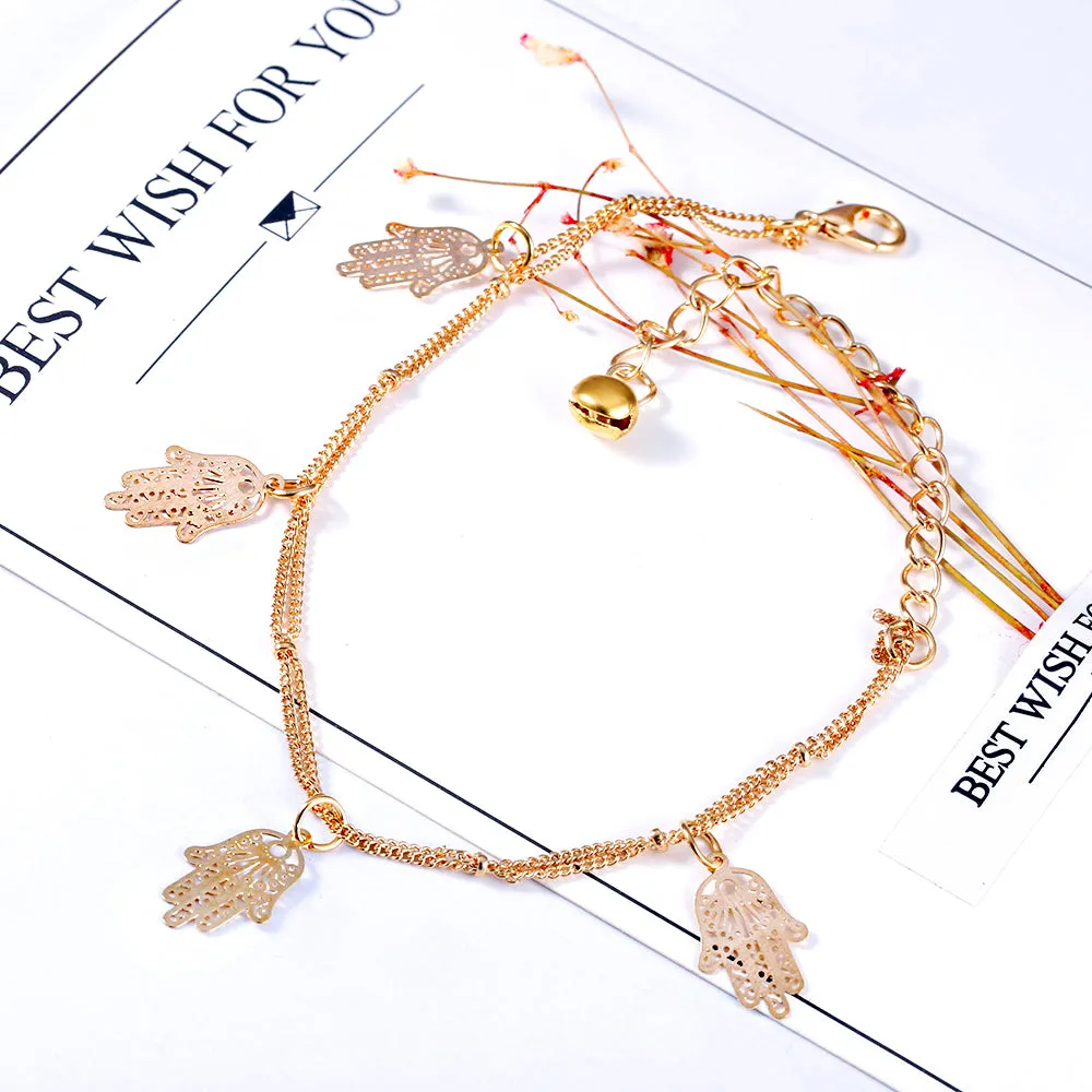 New Arrived temperament Double Layer Anklets