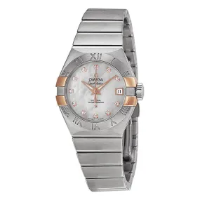 Omega Constellation Co-Axial Mother of Pearl Dial Stainless Steel Ladies Watch OM12320272055004 123.20.27.20.55.004