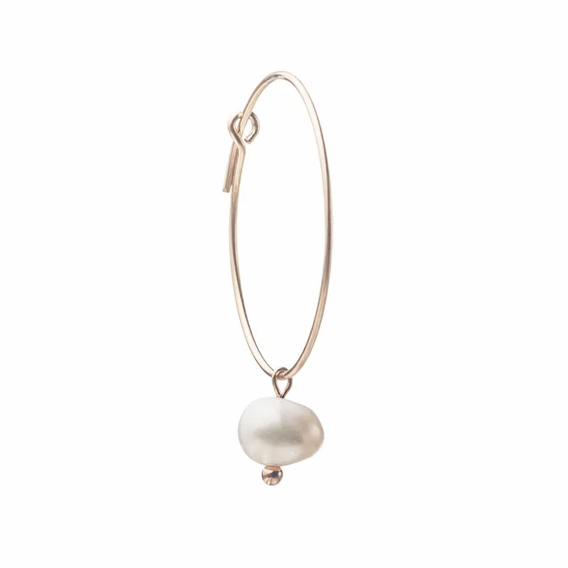Original Pearl Hoop Earring