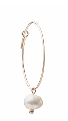 Original Pearl Hoop Earring