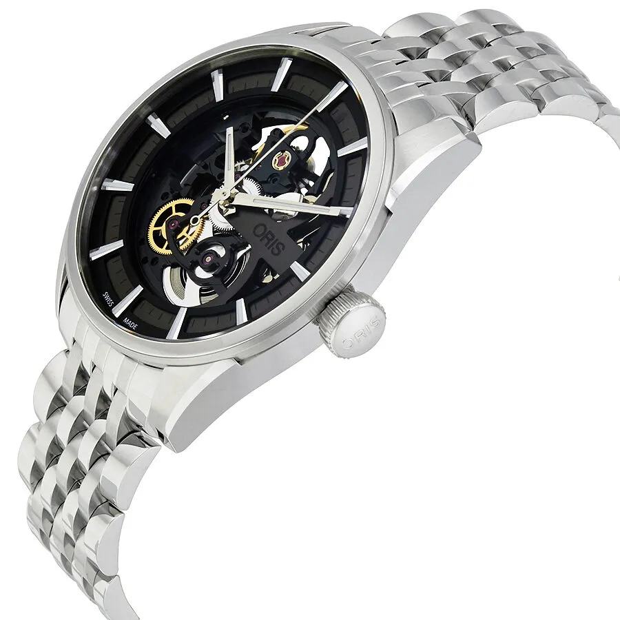 Oris Artix Automatic Black Skeleton Dial Men's Watch 01 734 7714 4054-07 8 19 80