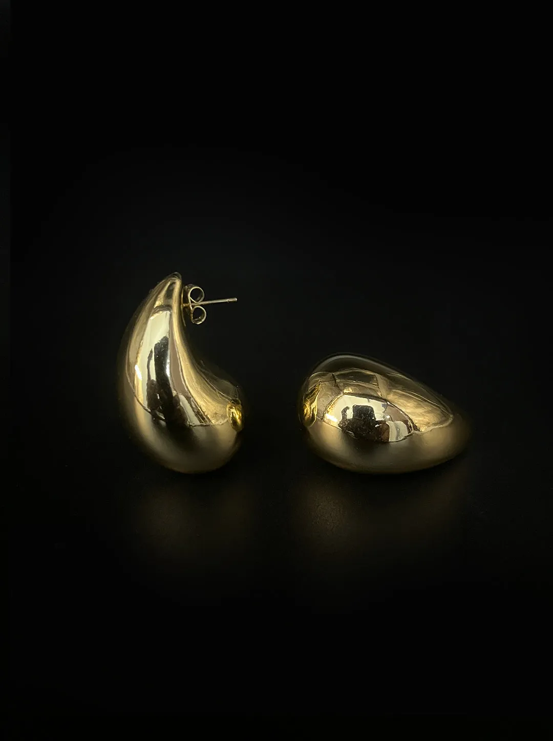 Ornaio 18K Gold Plated Anti-Tarnish Tear Drop Earrings