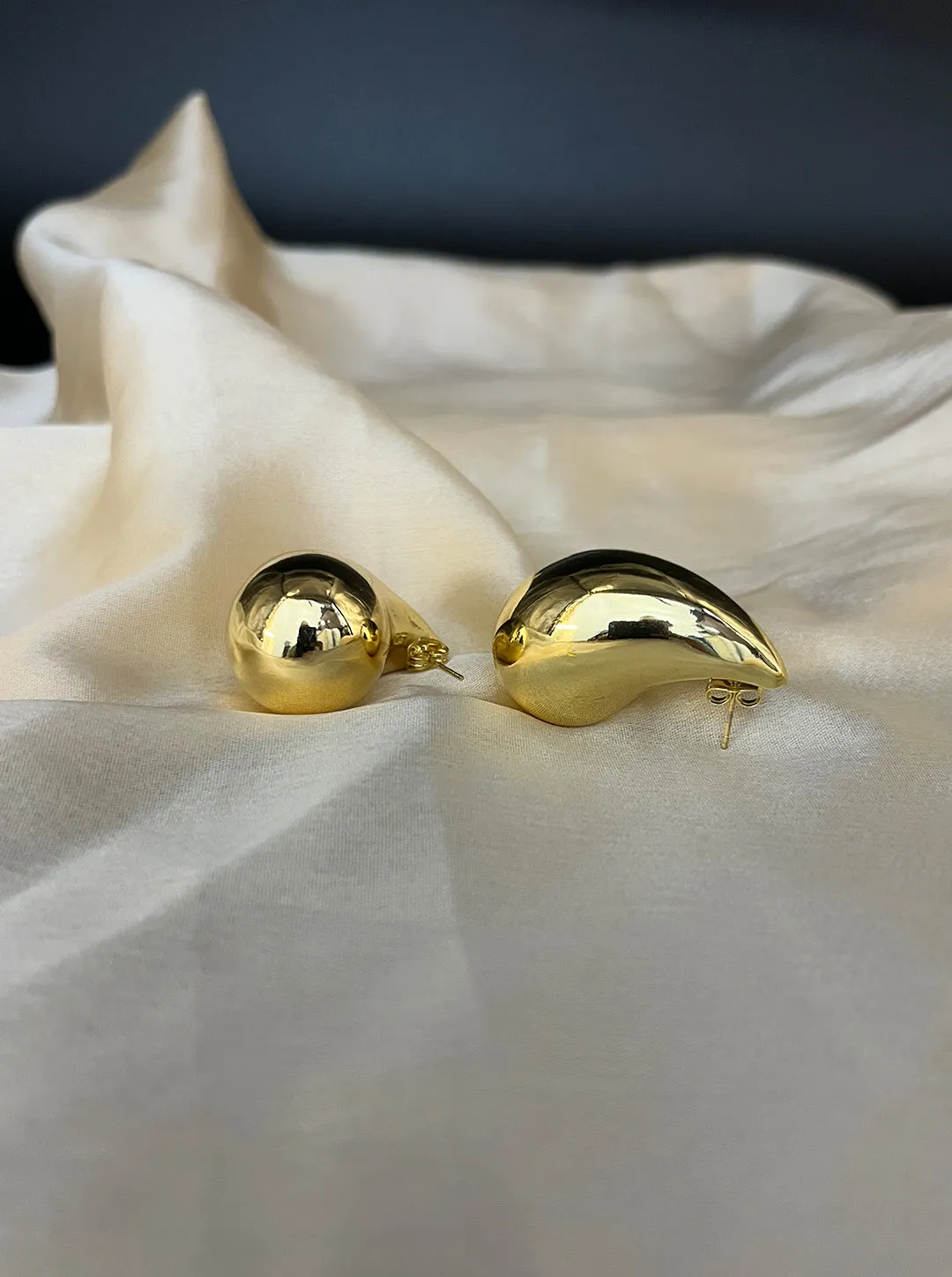 Ornaio 18K Gold Plated Anti-Tarnish Tear Drop Earrings