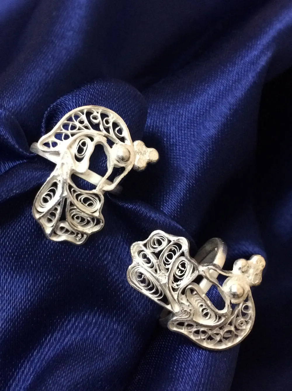 Peacock Toe Rings