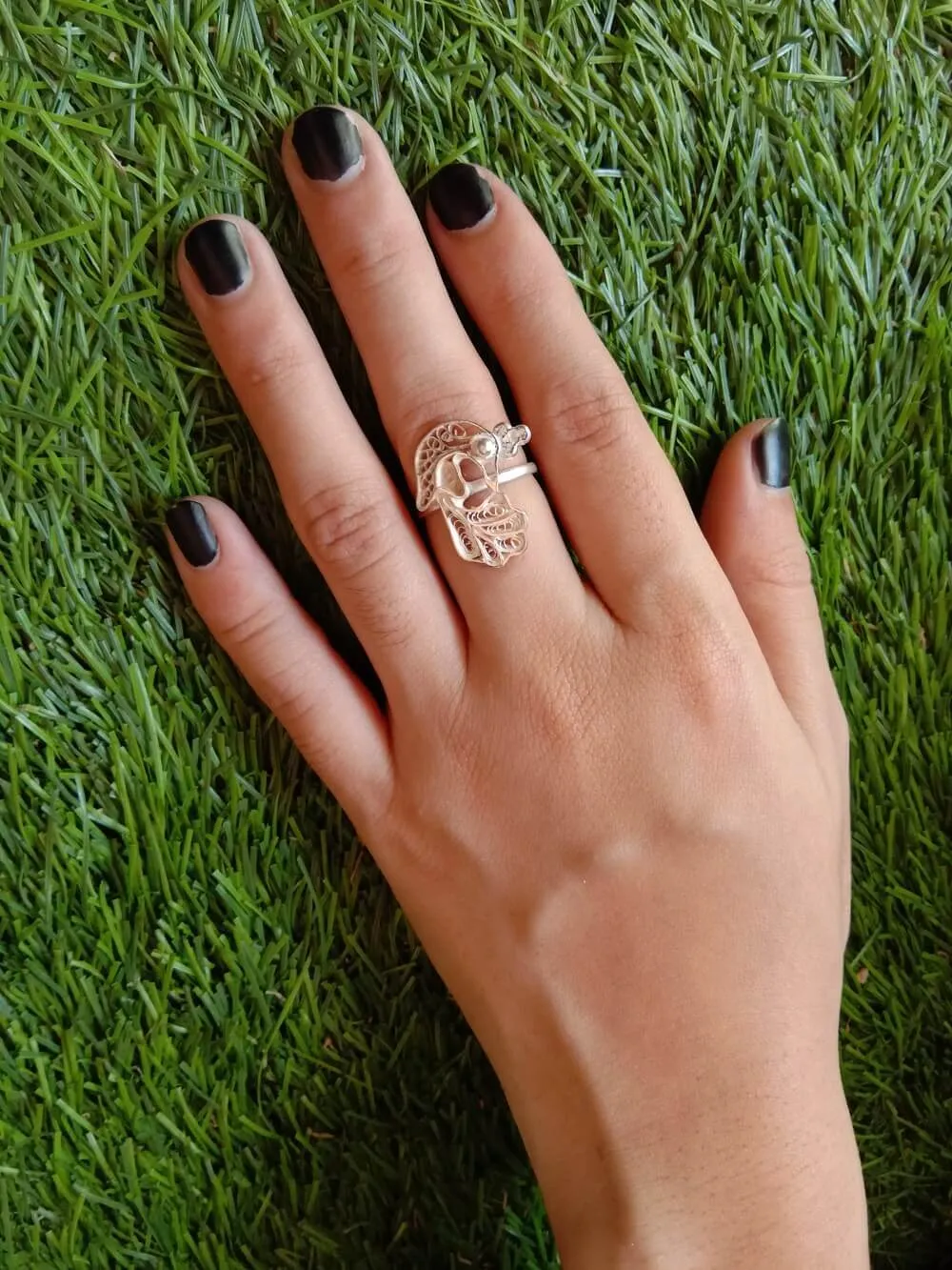 Peacock Toe Rings