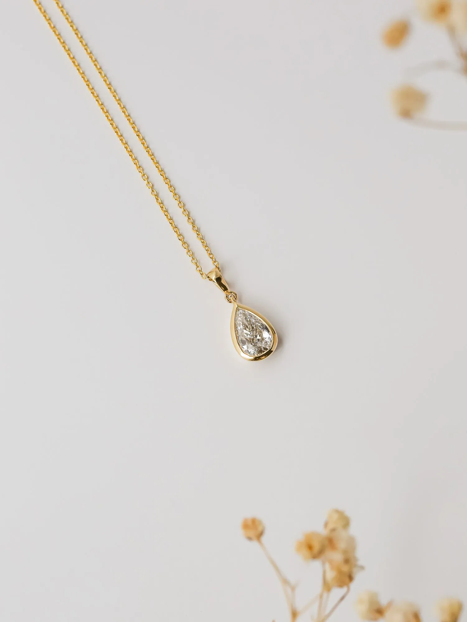 Pear Drop Necklace (GIA)