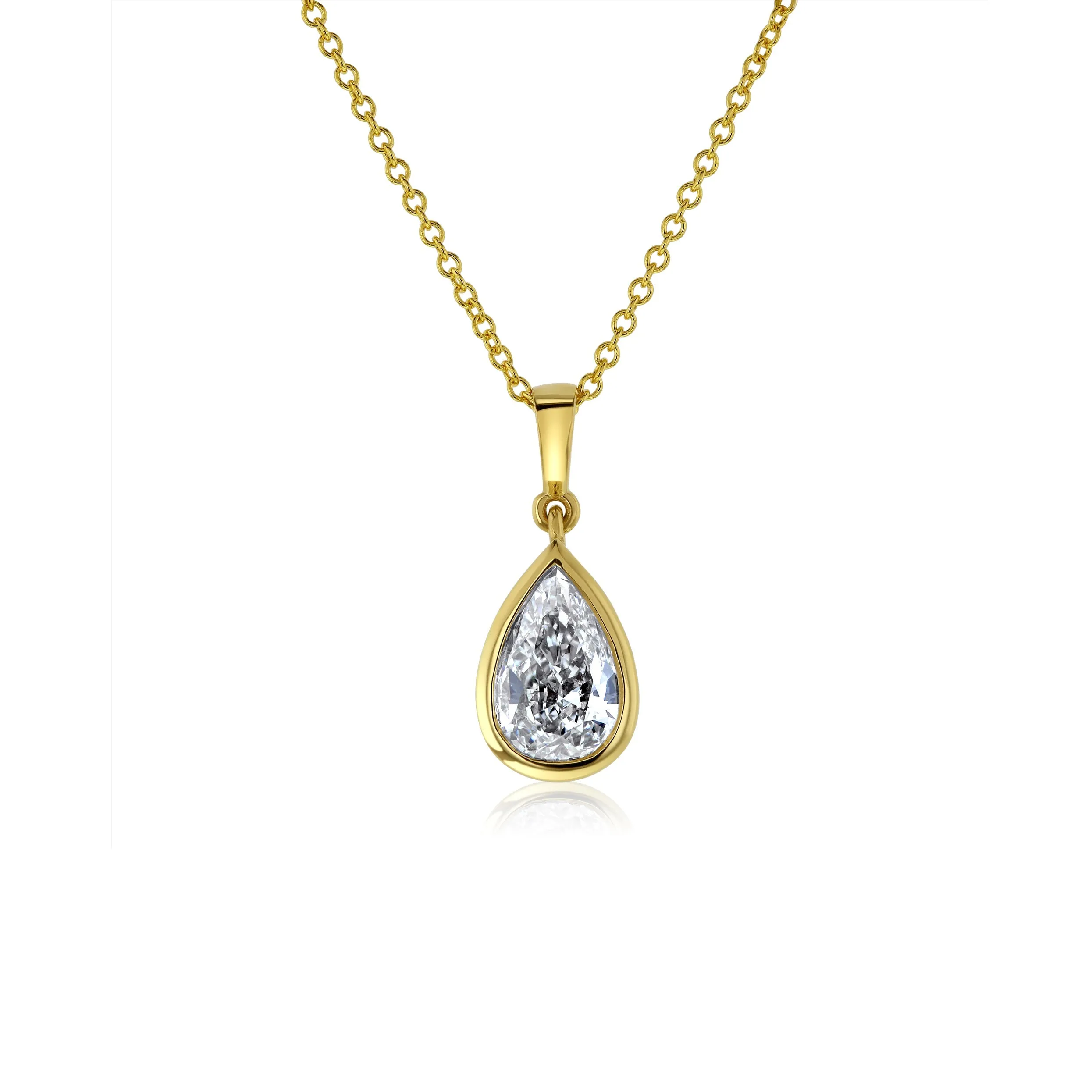 Pear Drop Necklace (GIA)