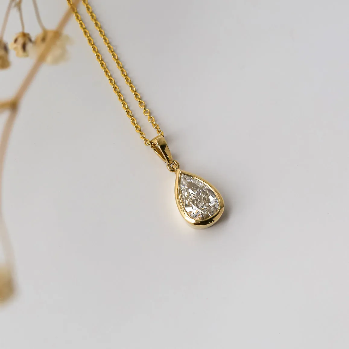 Pear Drop Necklace (GIA)