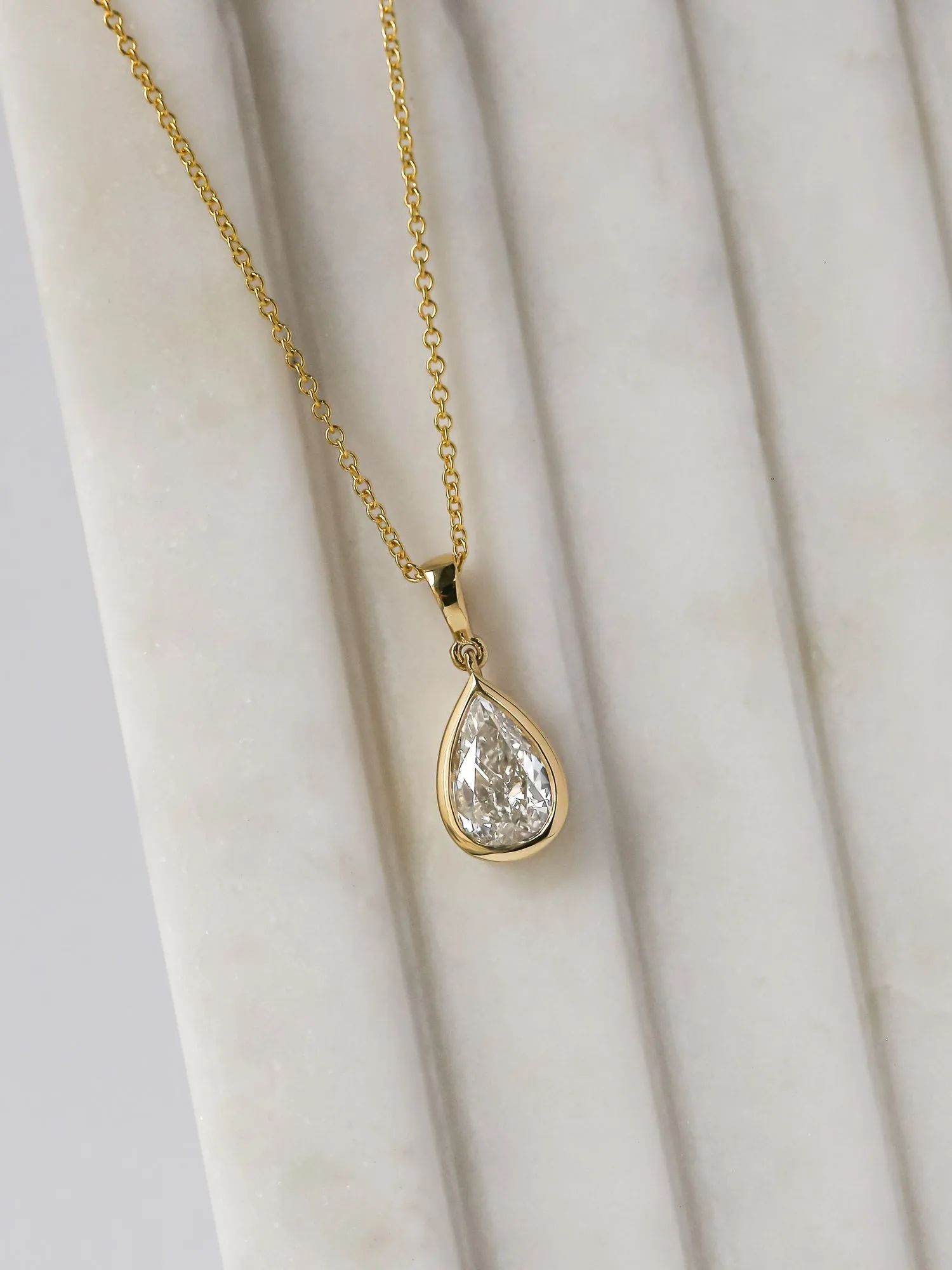 Pear Drop Necklace (GIA)
