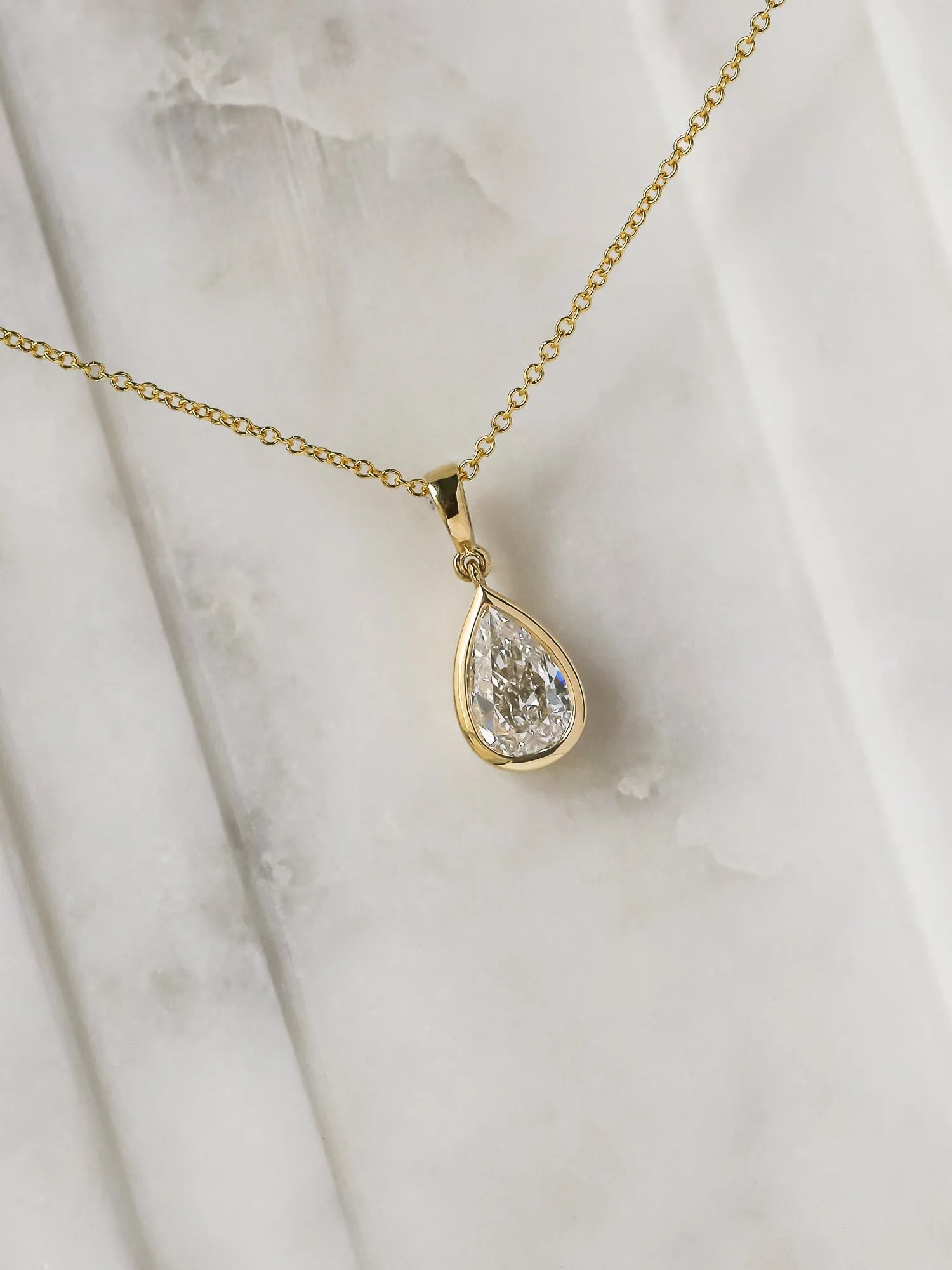 Pear Drop Necklace (GIA)