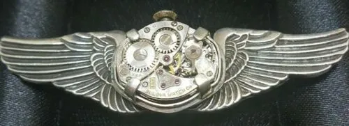 "Time flies" BOOTLEG silver steam punk watch ring