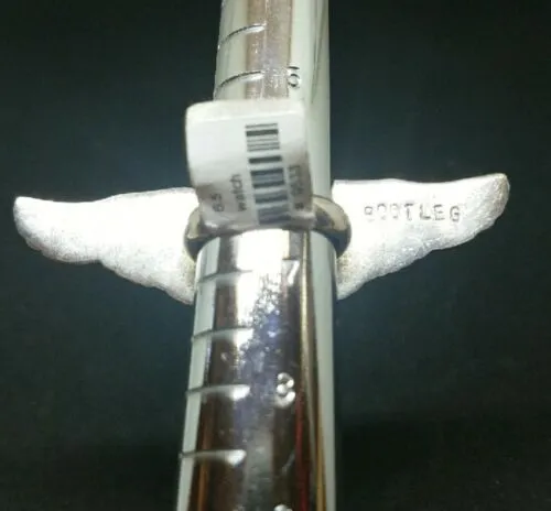 "Time flies" BOOTLEG silver steam punk watch ring