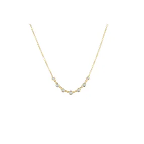 Rachel Reid 14k Diamond Bezel Layering Necklace