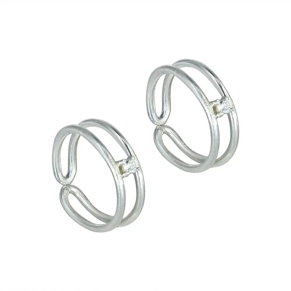 Silver toe ring